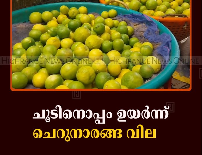 ചൂടിനൊപ്പം ഉയര്‍ന്ന് ചെറുനാരങ്ങ വില    