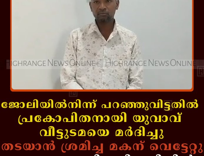 ജോലിയില്‍നിന്ന് പറഞ്ഞുവിട്ടതില്‍  പ്രകോപിതനായി യുവാവ് വീട്ടുടമയെ മര്‍ദിച്ചു:  തടയാന്‍ ശ്രമിച്ച മകന് വെട്ടേറ്റു: സംഭവം കുമളി മുരിക്കടിയില്‍