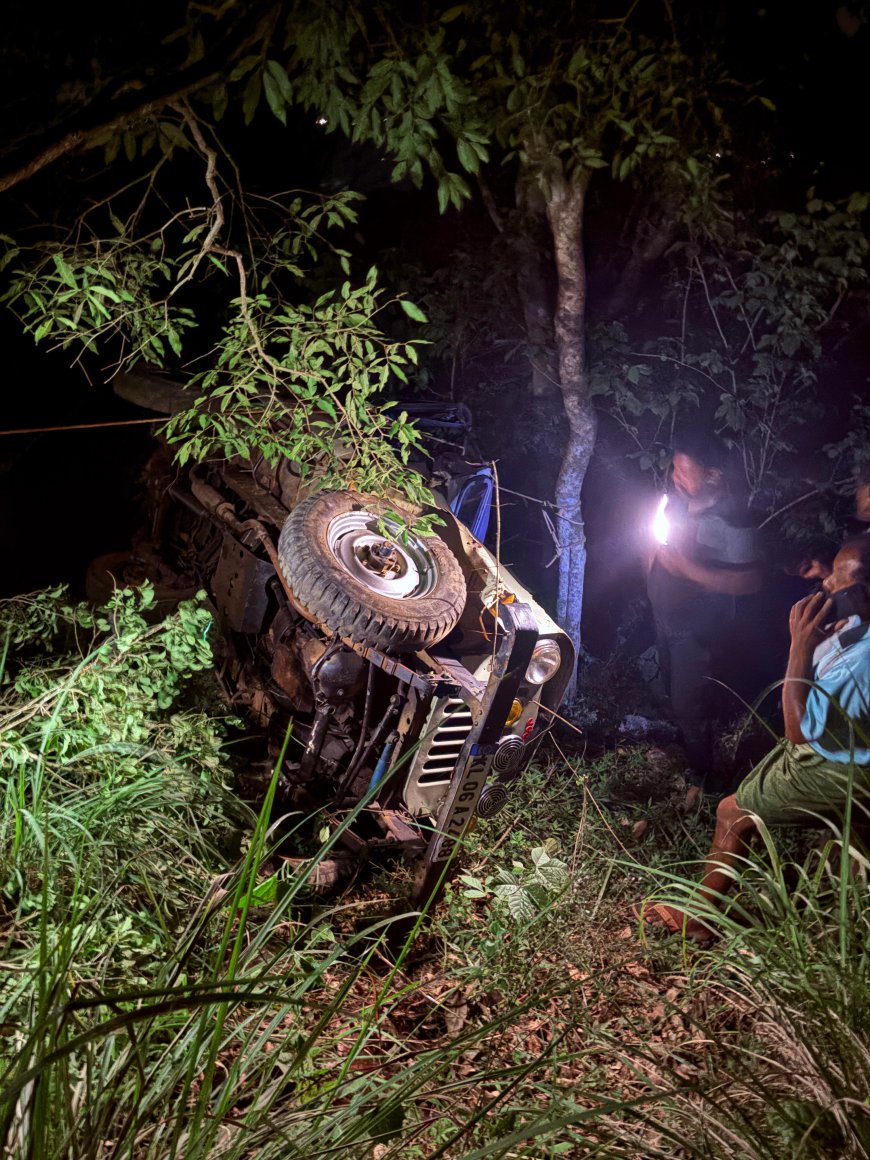 ഇടുക്കി നാരകക്കാനത്ത് ജീപ്പ് കൊക്കയിലേക്ക് മറിഞ്ഞ് പിഞ്ചുകുഞ്ഞടക്കം 2 പേര്‍ മരിച്ചു
