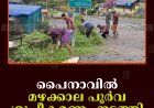 പൈനാവില്‍ മഴക്കാല പൂര്‍വ ശുചീകരണം നടത്തി 