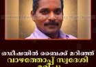 ഒഡീഷയില്‍ ബൈക്ക് മറിഞ്ഞ് വാഴത്തോപ്പ് സ്വദേശി മരിച്ചു