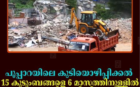 പൂപ്പാറയിലെ കുടിയൊഴിപ്പിക്കല്‍: 15 കുടുംബങ്ങളെ 6 മാസത്തിനുള്ളില്‍ പുനരധിവസിപ്പിക്കും 