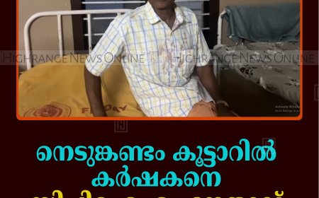 നെടുങ്കണ്ടം കൂട്ടാറില്‍ കര്‍ഷകനെ സിപിഐഎം നേതാവ് വെട്ടി പരിക്കേല്‍പ്പിച്ചതായി പരാതി