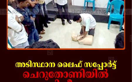 അടിസ്ഥാന ലൈഫ് സപ്പോര്‍ട്ട്: ചെറുതോണിയില്‍ പരിശീലന പരിപാടി നടത്തി
