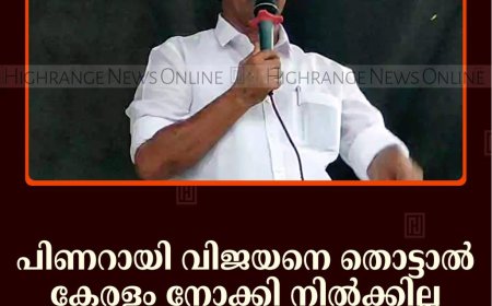 പിണറായി വിജയനെ തൊട്ടാല്‍ കേരളം നോക്കി നില്‍ക്കില്ല: സി വി വര്‍ഗീസ് 