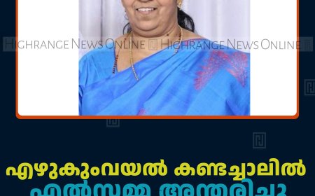 എഴുകുംവയല്‍ കണ്ടച്ചാലില്‍ എല്‍സമ്മ അന്തരിച്ചു