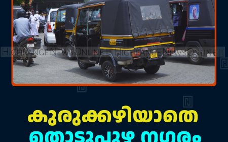 കുരുക്കഴിയാതെ തൊടുപുഴ നഗരം   