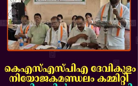 കെഎസ്എസ്പിഎ ദേവികുളം നിയോജകമണ്ഡലം കമ്മിറ്റി ഏകദിന ശില്‍പശാല നടത്തി 