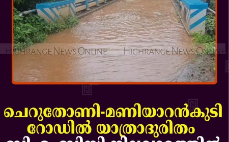 ചെറുതോണി-മണിയാറന്‍കുടി റോഡില്‍ യാത്രാദുരിതം: ബിഎംബിസി നിലവാരത്തില്‍ നവീകരിക്കണമെന്ന് നാട്ടുകാര്‍
