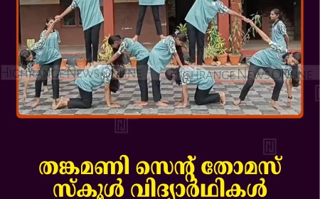 തങ്കമണി സെന്റ് തോമസ് സ്‌കൂള്‍ വിദ്യാര്‍ഥികള്‍ ലഹരിക്കെതിരെ ഫ്‌ളാഷ് മോബ് നടത്തി 