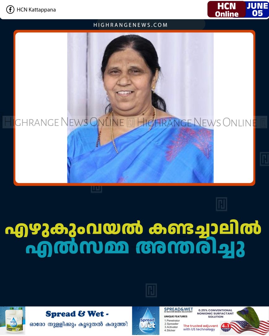 എഴുകുംവയല്‍ കണ്ടച്ചാലില്‍ എല്‍സമ്മ അന്തരിച്ചു