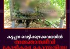 കട്ടപ്പന വെട്ടിക്കുഴക്കവലയില്‍ അജ്ഞാതജീവി കോഴികളെ കൊന്നുതിന്നു