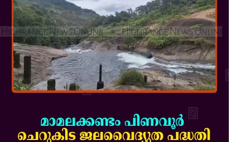 മാമലക്കണ്ടം പിണവൂര്‍ ചെറുകിട ജലവൈദ്യുത പദ്ധതി നടപ്പാക്കിയാല്‍ ടൂറിസം സാധ്യതകള്‍ ഇല്ലാതാകുമെന്ന് നാട്ടുകാര്‍