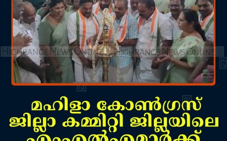 മഹിളാ കോണ്‍ഗ്രസ് ജില്ലാ കമ്മിറ്റി ജില്ലയിലെ എംഎല്‍എമാര്‍ക്ക് ചെറുതോണിയില്‍ സ്വീകരണം നല്‍കി 