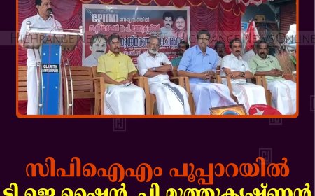 സിപിഐഎം പൂപ്പാറയില്‍ ടി ജെ ഷൈന്‍, പി മുത്തുകൃഷ്ണന്‍ അനുസ്മരണം നടത്തി