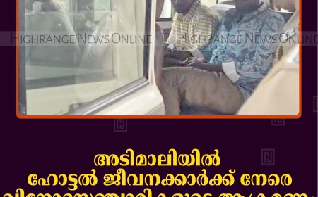 അടിമാലിയില്‍ ഹോട്ടല്‍ ജീവനക്കാര്‍ക്ക് നേരെ വിനോദസഞ്ചാരികളുടെ ആക്രമണം: മൂന്ന് പേര്‍ പിടിയില്‍ 