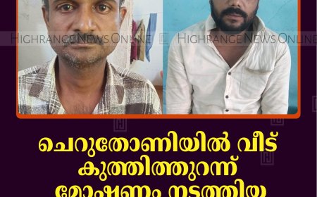 ചെറുതോണിയില്‍ വീട് കുത്തിത്തുറന്ന് മോഷണം നടത്തിയ 2 പേര്‍ പിടിയില്‍ 