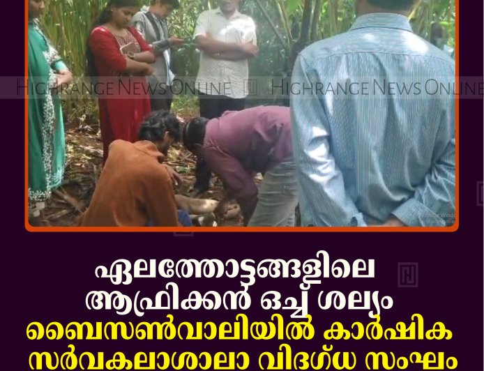 ഏലത്തോട്ടങ്ങളിലെ ആഫ്രിക്കന്‍ ഒച്ച് ശല്യം: ബൈസണ്‍വാലിയില്‍ കാര്‍ഷിക സര്‍വകലാശാലാ വിദഗ്ധ സംഘം സന്ദര്‍ശനം നടത്തി