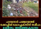 പാമ്പനാര്‍ പഞ്ചായത്ത് ഷോപ്പിങ് കോംപ്ലക്‌സിന് സമീപം മാലിന്യം അടിഞ്ഞുകൂടുന്നു