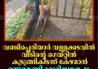 വണ്ടിപ്പെരിയാര്‍ വള്ളക്കടവില്‍ വീടിന്റെ ഗെയ്റ്റില്‍ കുടുങ്ങികിടന്ന് കേഴമാന്‍: ഒന്നരമണിക്കൂറിനുശേഷം വനപാലകര്‍ രക്ഷപ്പെടുത്തി 