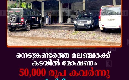 നെടുങ്കണ്ടത്തെ മലഞ്ചരക്ക് കടയില്‍ മോഷണം: 50,000 രൂപ കവര്‍ന്നു: ഗ്രേഡ് തിരിച്ച ഏലക്ക മോഷ്ടിക്കാനുള്ള നീക്കം പൊളിഞ്ഞു