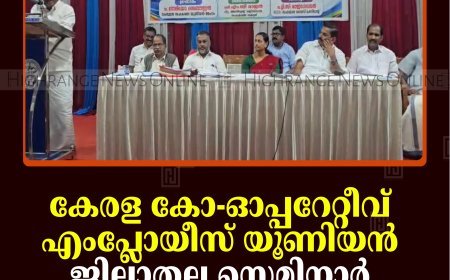 കേരള കോ-ഓപ്പറേറ്റീവ് എംപ്ലോയീസ് യൂണിയന്‍ ജില്ലാതല സെമിനാര്‍ ചെറുതോണിയില്‍ നടന്നു  