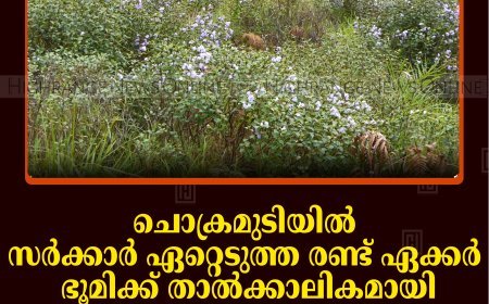 ചൊക്രമുടിയില്‍ സര്‍ക്കാര്‍ ഏറ്റെടുത്ത രണ്ട് ഏക്കര്‍ ഭൂമിക്ക് താല്‍ക്കാലികമായി കരം അടച്ചുനല്‍കാന്‍ ഹൈക്കോടതി ഉത്തരവ് 
