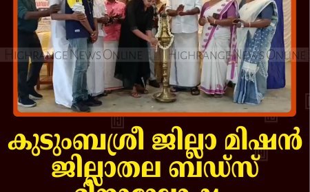 കുടുംബശ്രീ ജില്ലാ മിഷന്‍ ജില്ലാതല ബഡ്‌സ് ദിനാഘോഷം മുരിക്കാശേരിയില്‍ നടത്തി