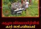 കട്ടപ്പന നിര്‍മലാസിറ്റിയില്‍ കാര്‍ താഴ്ചയിലേക്ക് മറിഞ്ഞ് അപകടം   