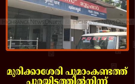 മുരിക്കാശേരി പൂമാംകണ്ടത്ത് പുരയിടത്തില്‍നിന്ന് മോട്ടോര്‍ മോഷ്ടിച്ചു 