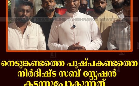 നെടുങ്കണ്ടം പുഷ്പകണ്ടത്തെ നിര്‍ദിഷ്ട സബ് സ്റ്റേഷന്‍ കടന്നുപോകുന്നത് ജനവാസമേഖലയിലൂടെയെന്ന് ആരോപണം 