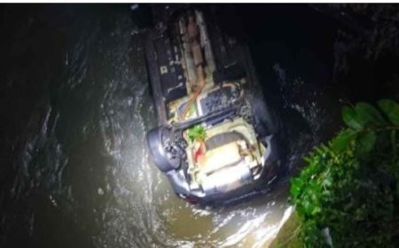 ഏലപ്പാറ നാലാം മൈലിൽ കാർ പുഴയിലേക്ക് മറിഞ്ഞ് യുവാവ് മരിച്ചു: 3 പേർക്ക് പരിക്ക് 