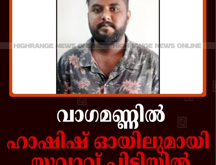 വാഗമണ്ണില്‍ ഹാഷിഷ് ഓയിലുമായി യുവാവ് പിടിയില്‍