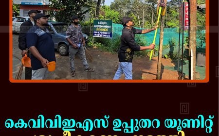 കെവിവിഇഎസ് ഉപ്പുതറ യൂണിറ്റ് ശുചീകരണം നടത്തി 