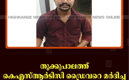 തൂക്കുപാലത്ത് കെഎസ്ആര്‍ടിസി ഡ്രൈവറെ മര്‍ദിച്ച യുവാവ് പിടിയില്‍ 