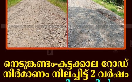 നെടുങ്കണ്ടം-കട്ടക്കാല റോഡ് നിര്‍മാണം നിലച്ചിട്ട് 2 വര്‍ഷം: യാത്രാദുരിതത്തില്‍ നാട്ടുകാര്‍ 
