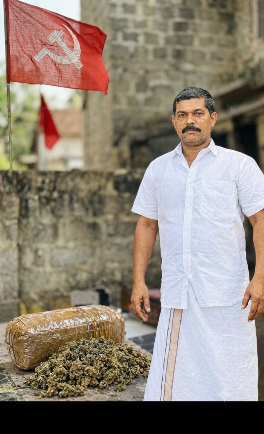 തൊടുപുഴയിൽ ഒന്നര കിലോ കഞ്ചാവുമായി സിപിഐ എം നേതാവ് പിടിയിൽ